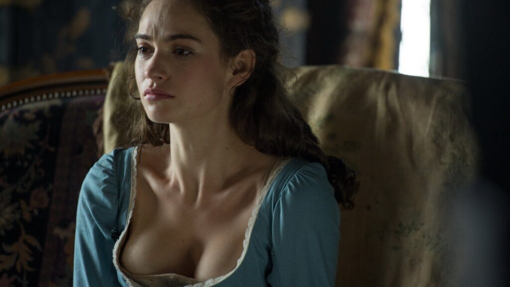 LILY JAMES in PRIDE AND PREJUDICE AND ZOMBIES